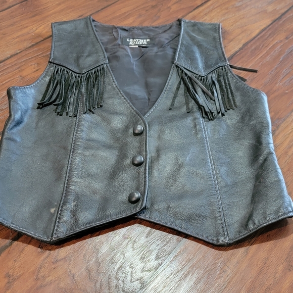 Leather Rider vest - Picture 2 of 7